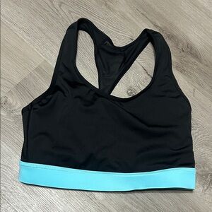LuLaRoe Black and Aqua Sports Bra